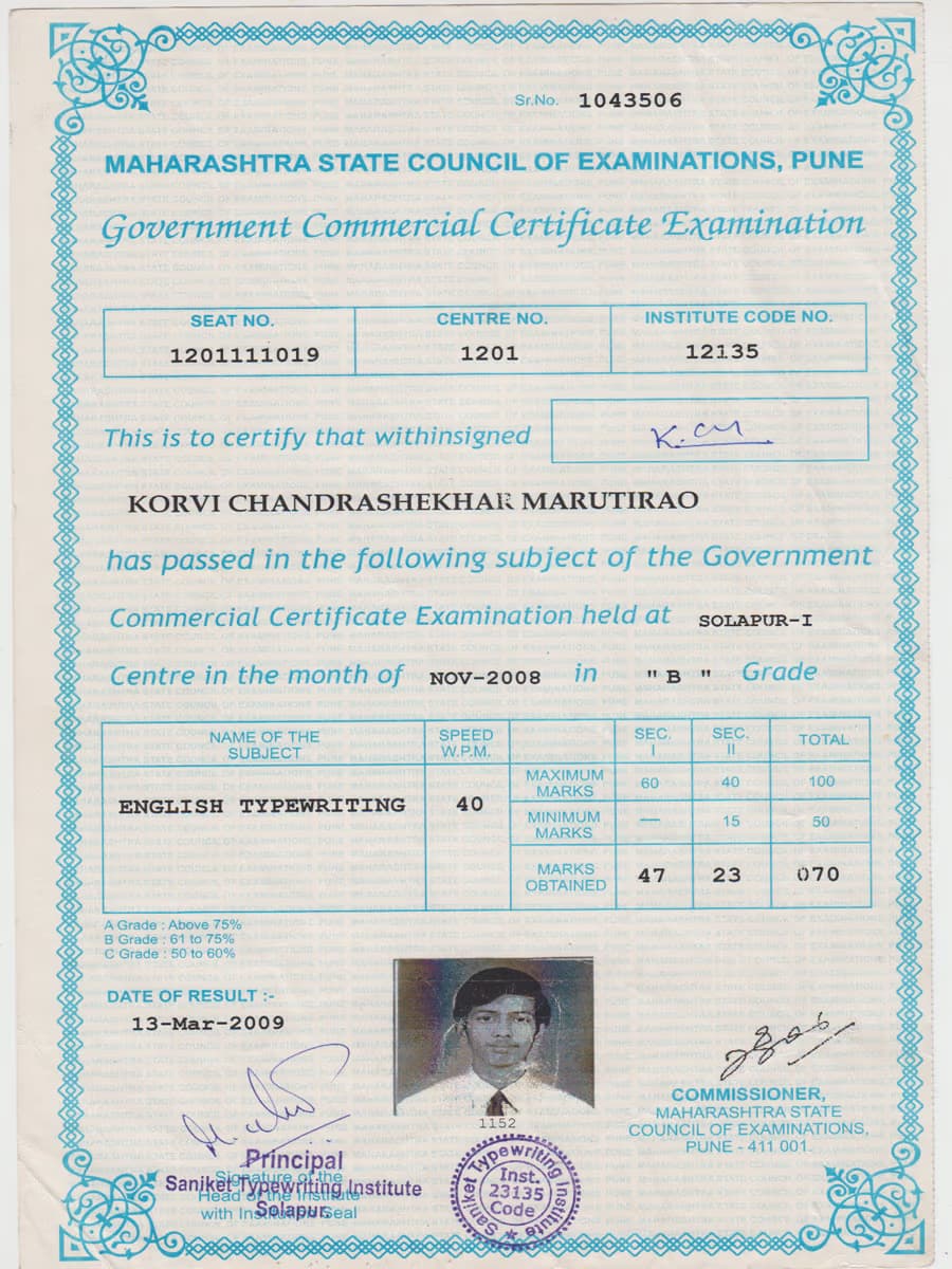 Chandrashekhar graduated from Swami Ramanand Teerth Marathwada University
