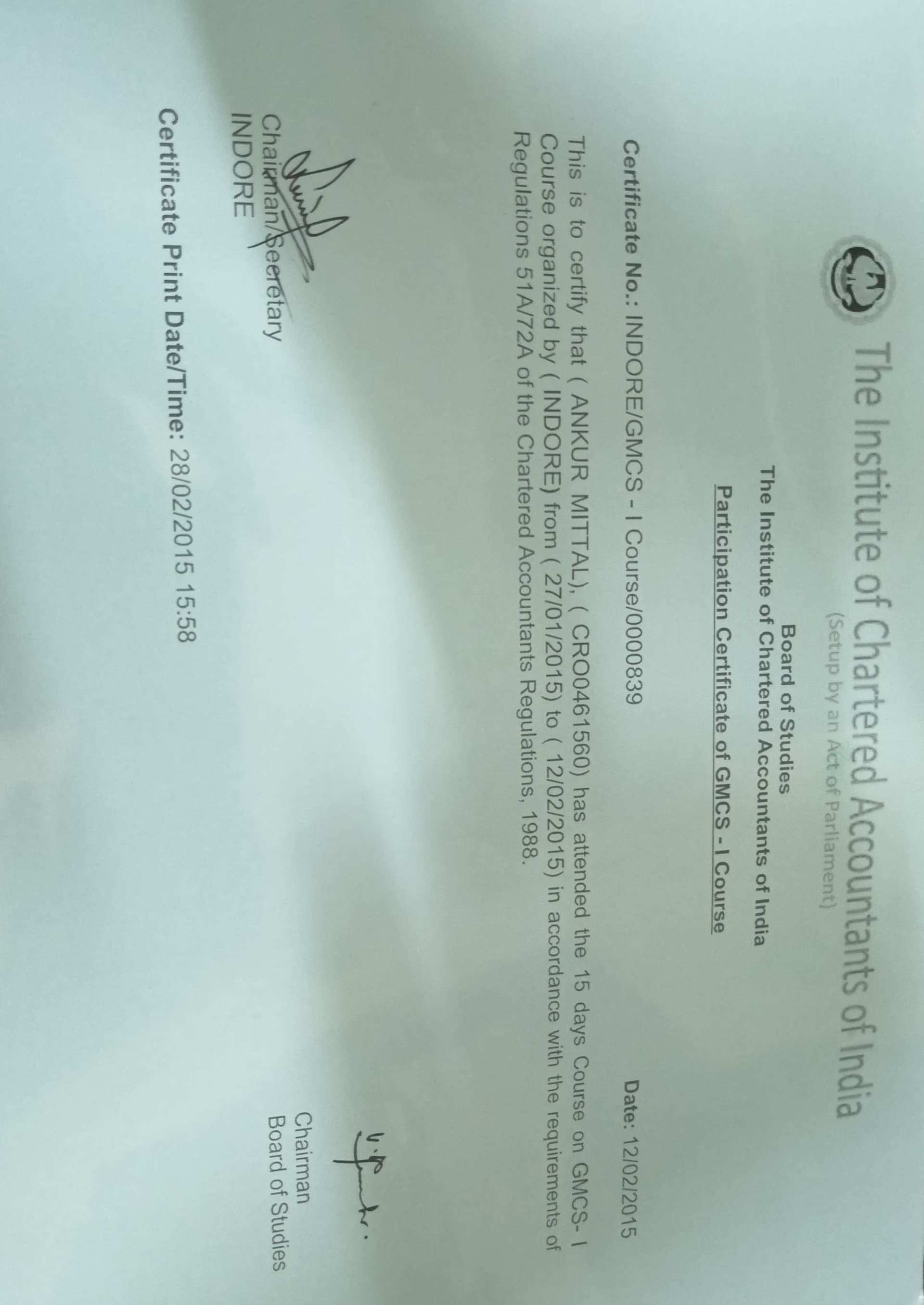 Ankur graduated from University of Rajasthan