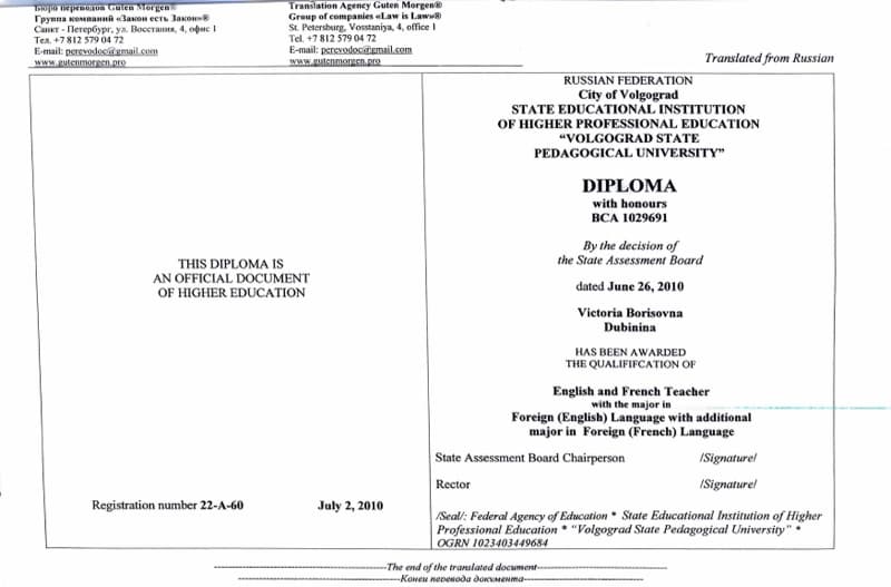 Victoria graduated from University of Valenciennes and Hainaut Cambresis