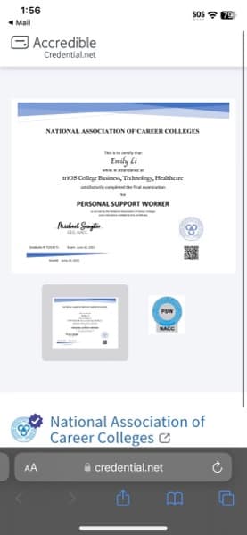 Emily graduated from York University