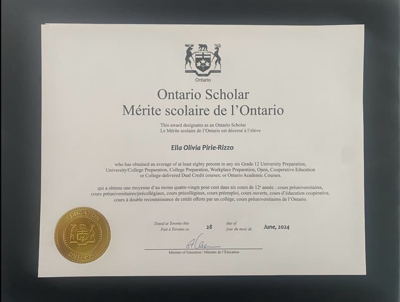 Certificates of Ella