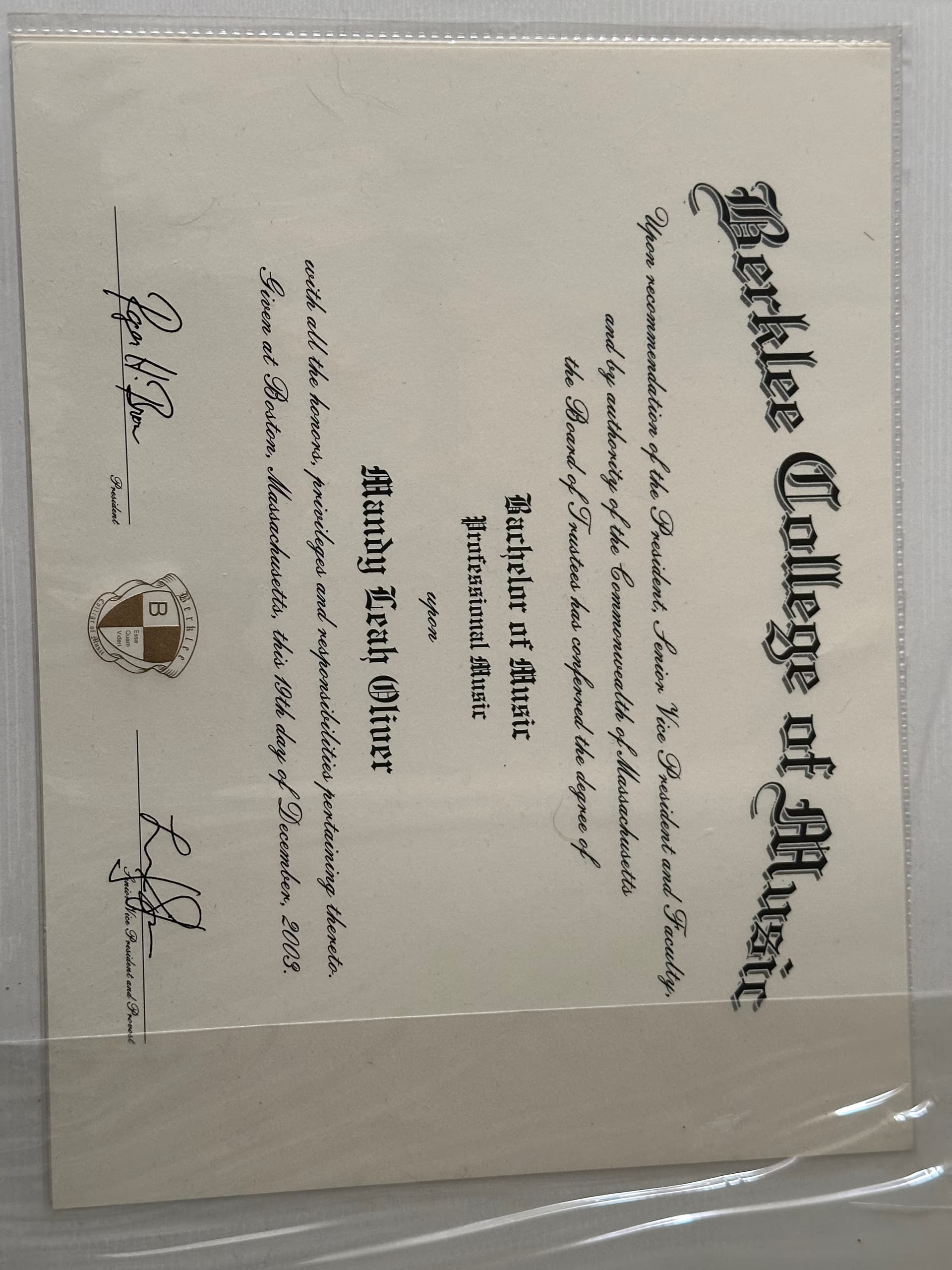 Mandy graduated from Bath Spa University