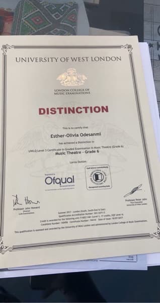 Esther-Olivia graduated from University of Kent