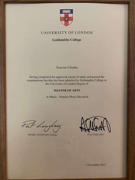 Certificates of Symrun