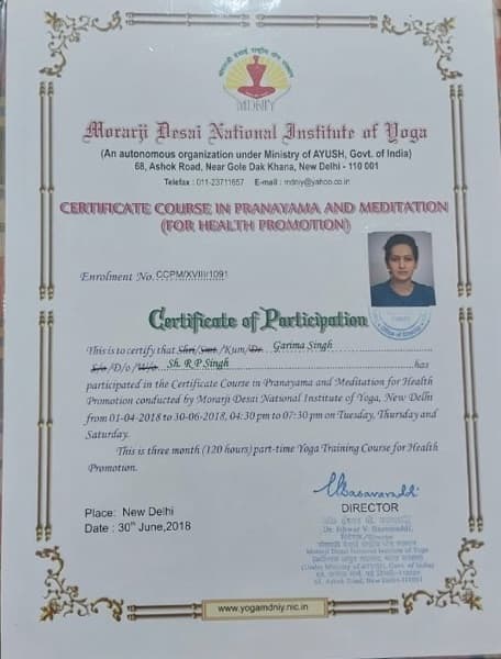 Garima  graduated from DSVV, Haridwar 