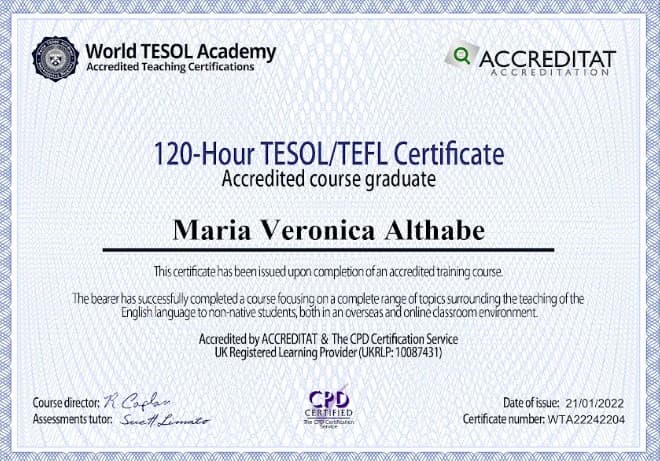 Maria graduated from Universidad del Aconcagua