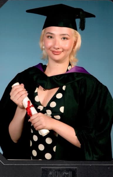 Amy graduated from University College London