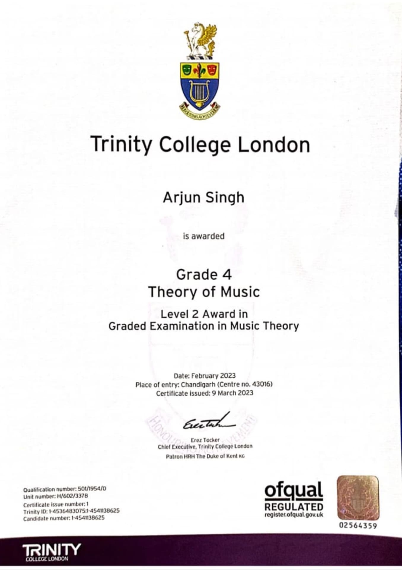 Arjun graduated from sunrise university 