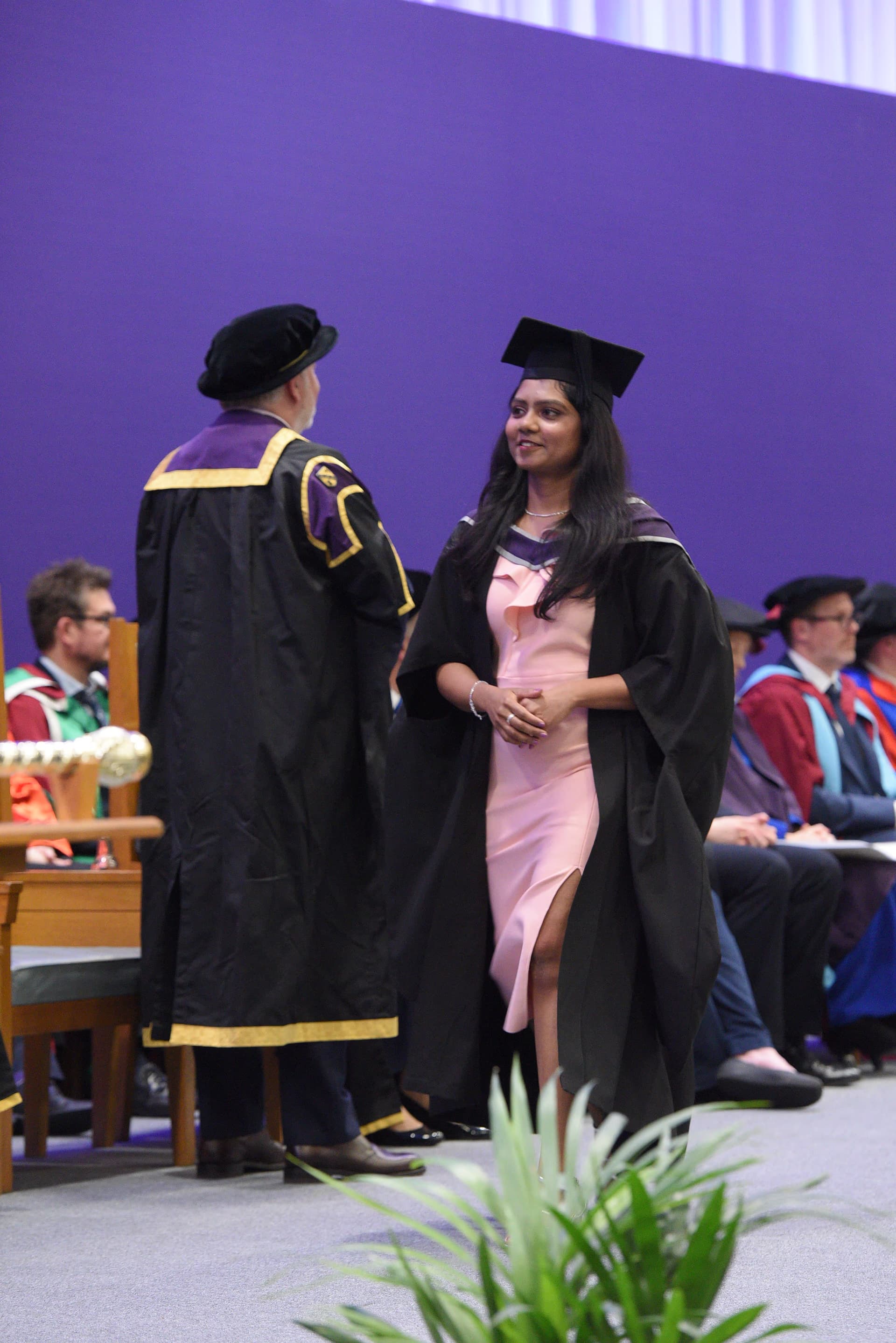 ashwini graduated from Loughborough University