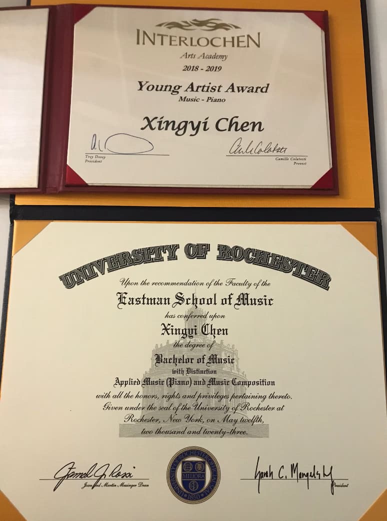 Betty graduated from Eastman School of Music - University of Rochester