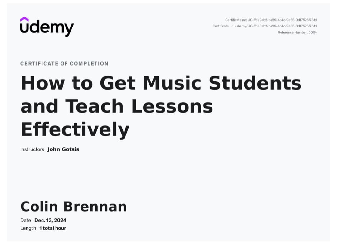 Colin graduated from Mohawk College