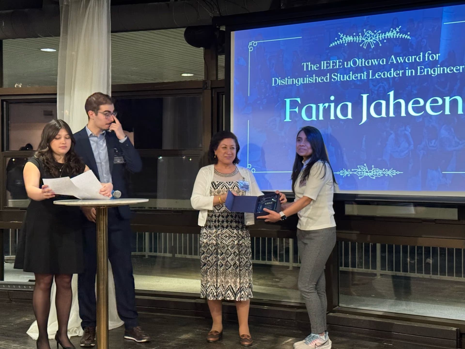 Faria graduated from American International University- Bangladesh