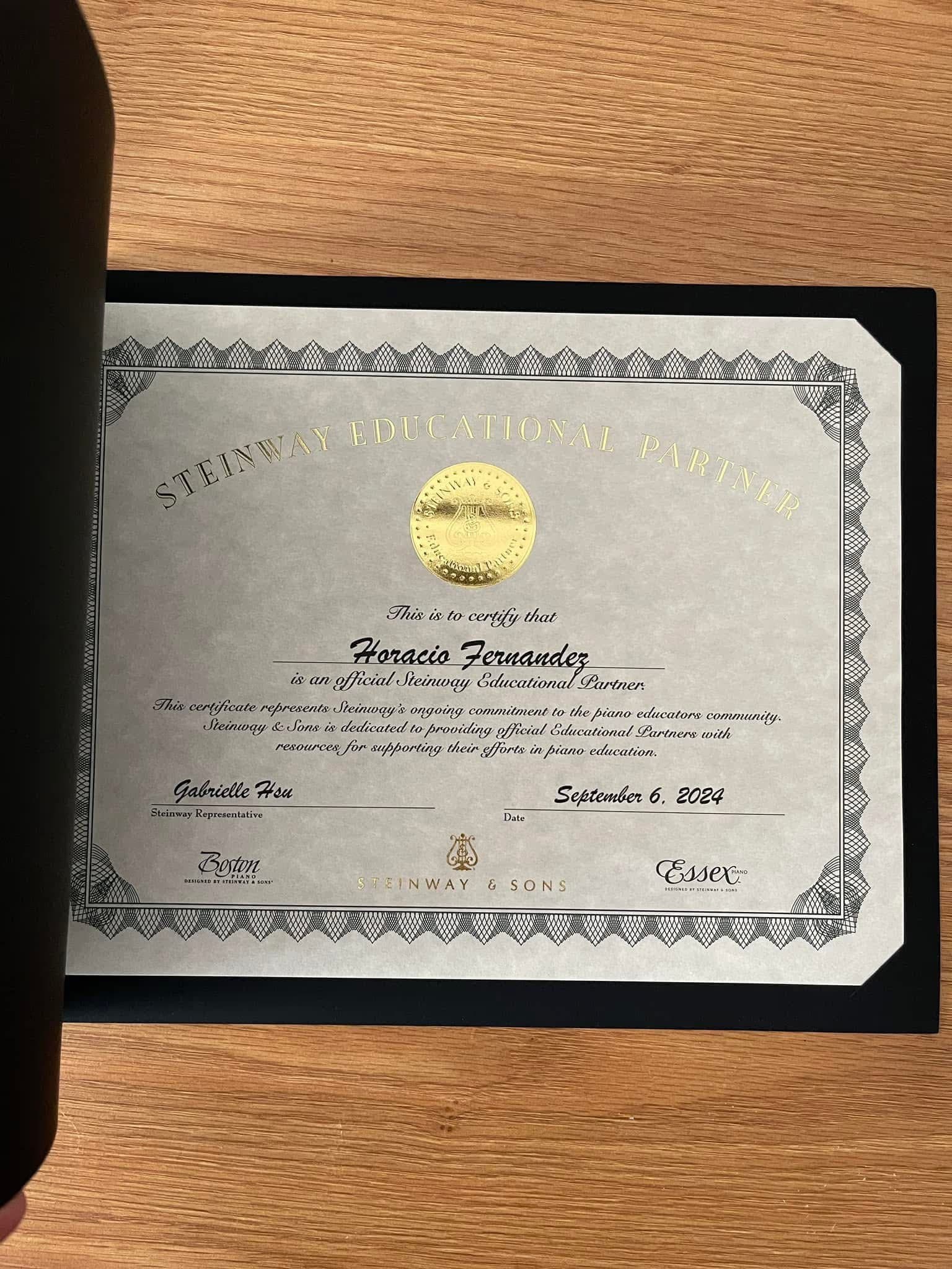 Horacio graduated from The Juilliard School