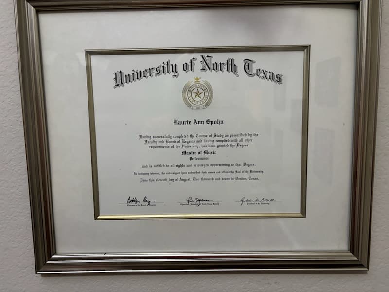 Laurie graduated from University of North Texas