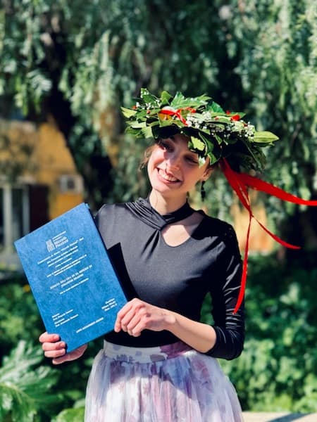 Miljana graduated from Academy of Arts Novi Sad