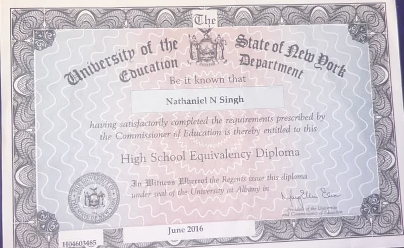 Nathaniel graduated from LaGuardia High School/obt