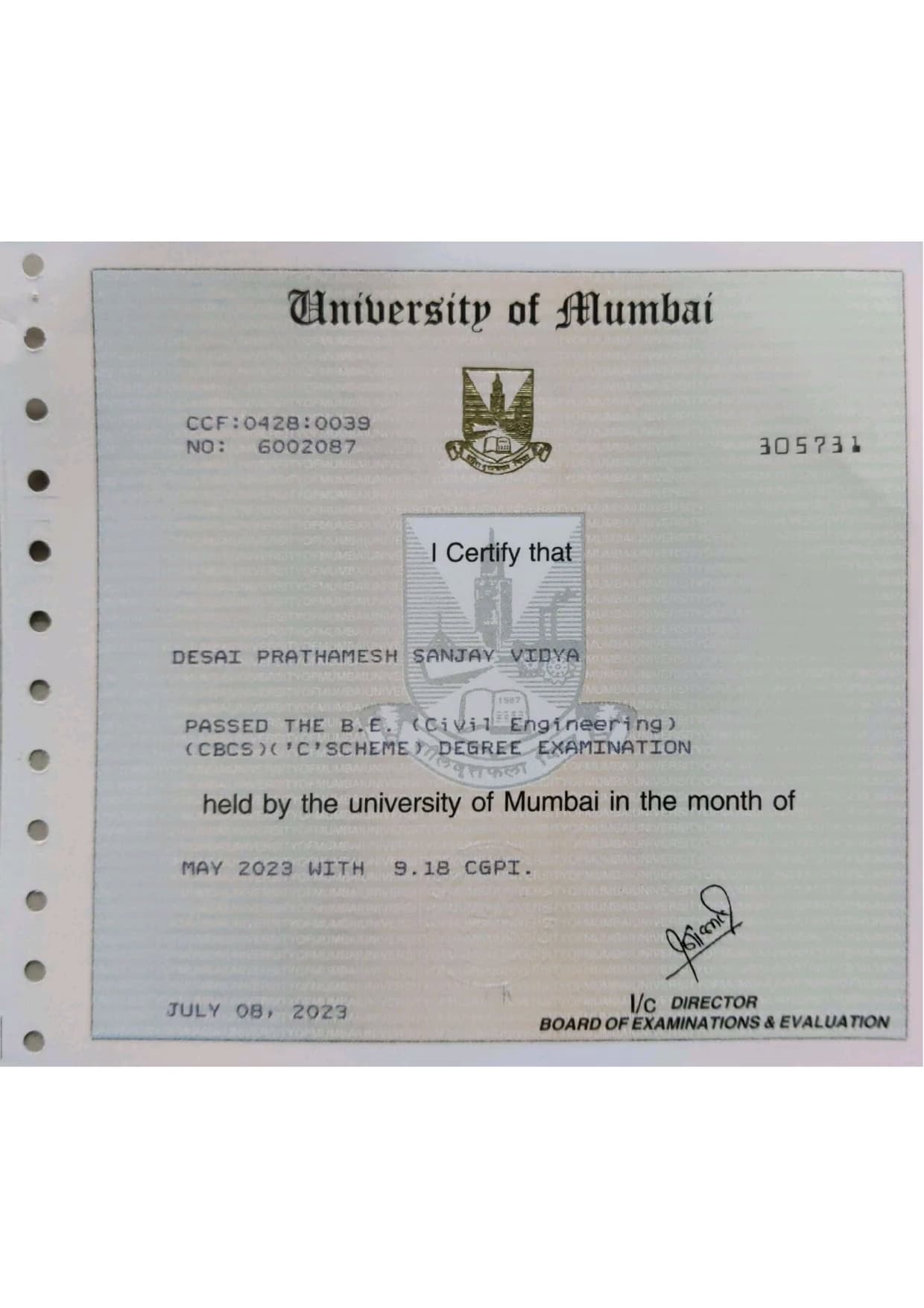 Prathamesh graduated from University of Birmingham