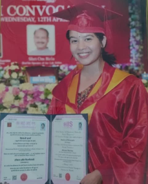 Shivani graduated from The IIS University