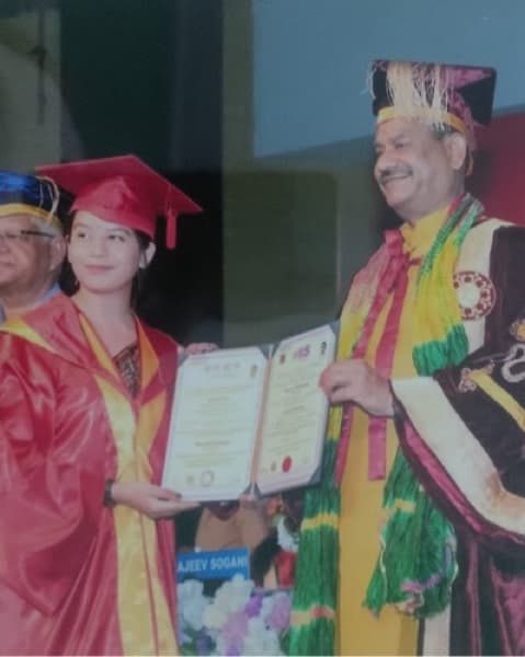 Shivani graduated from The IIS University