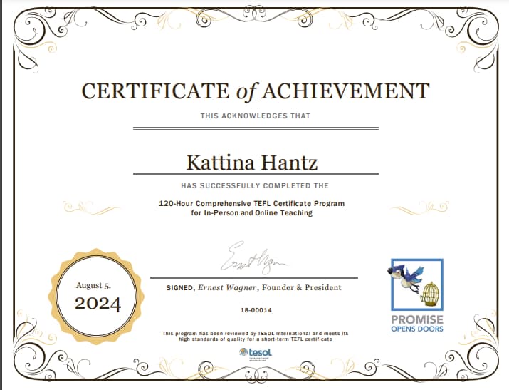 Kattina graduated from Purdue University Global