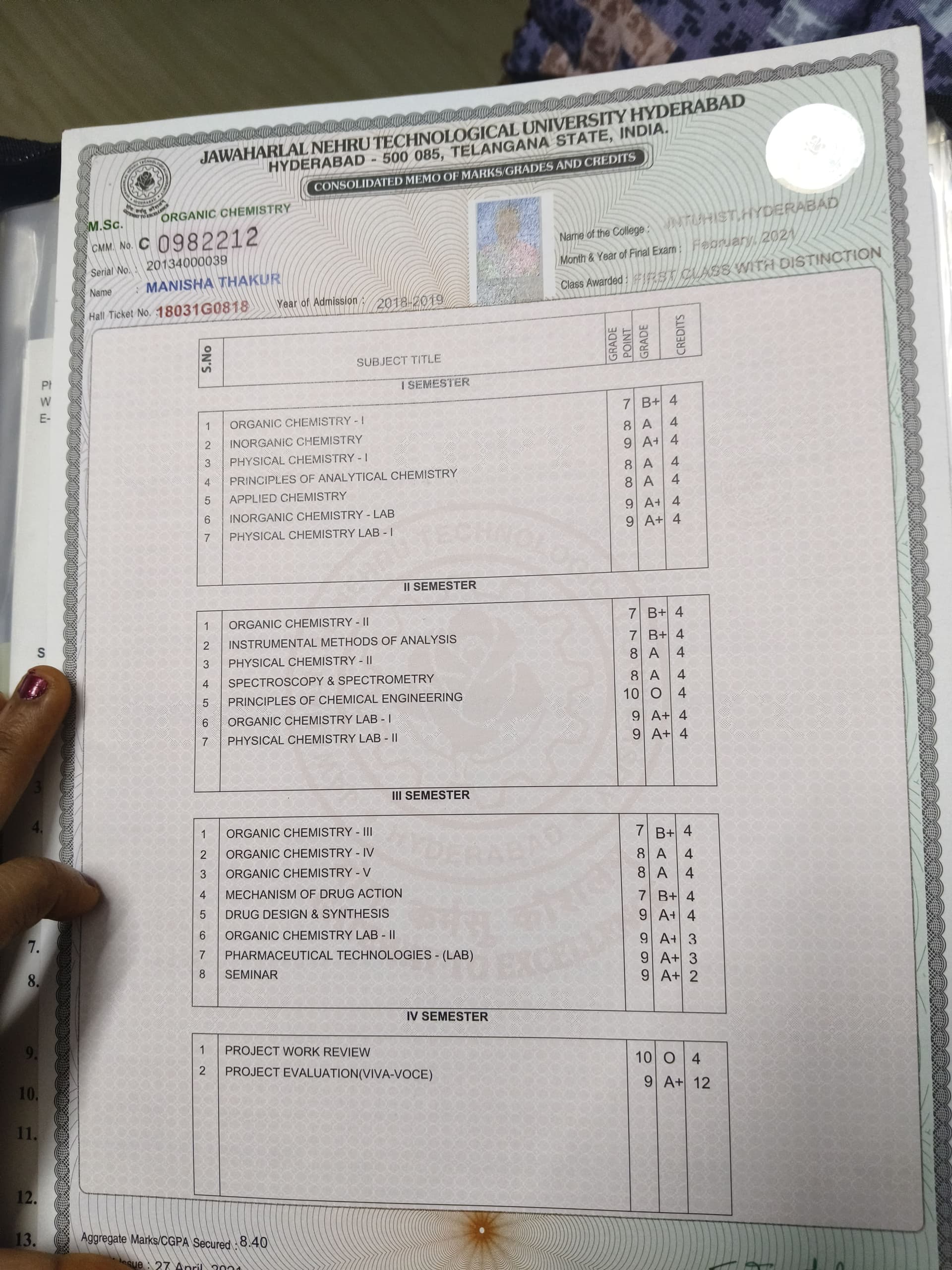 Manisha graduated from Jntuh