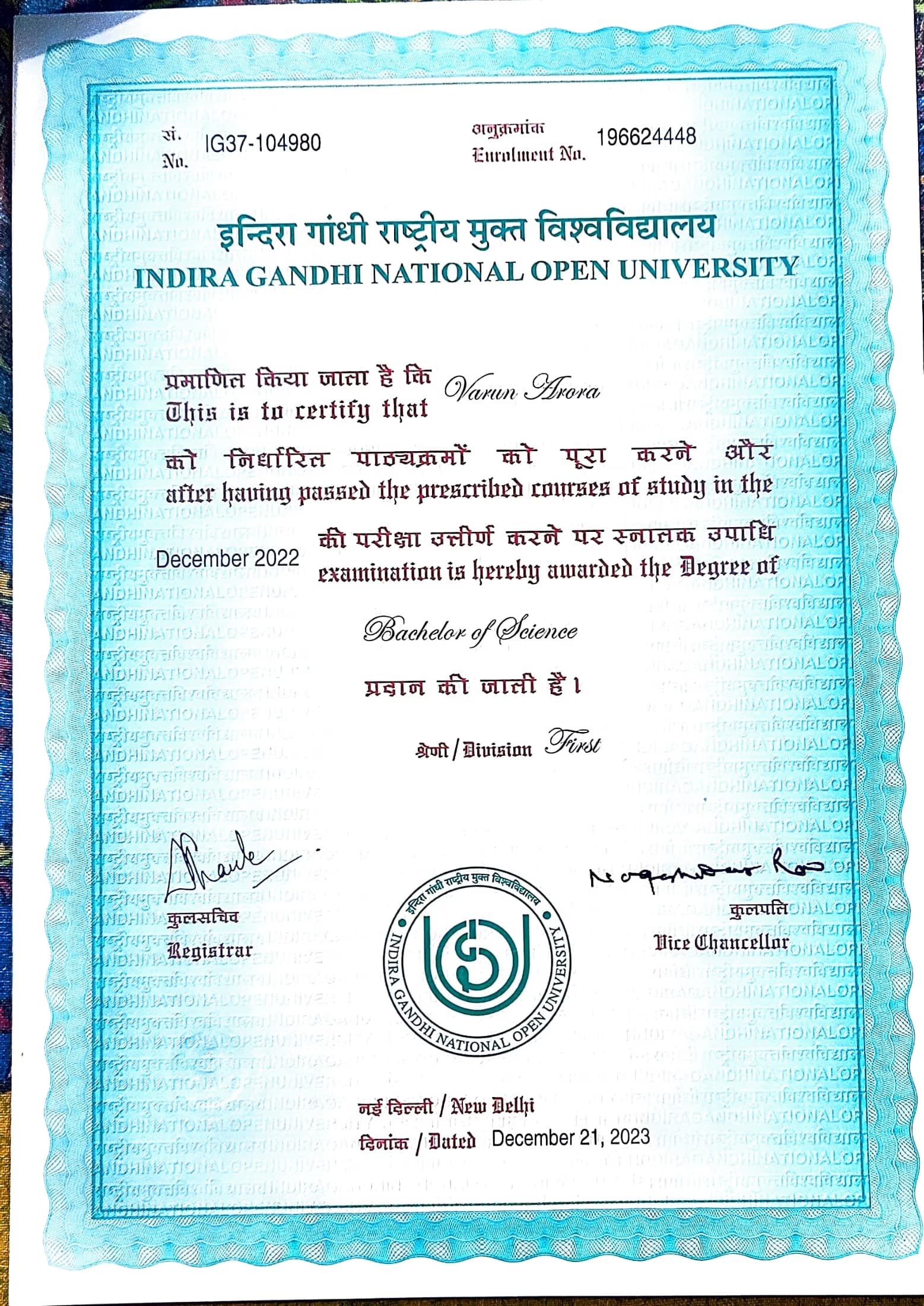 Varun graduated from IIMT university