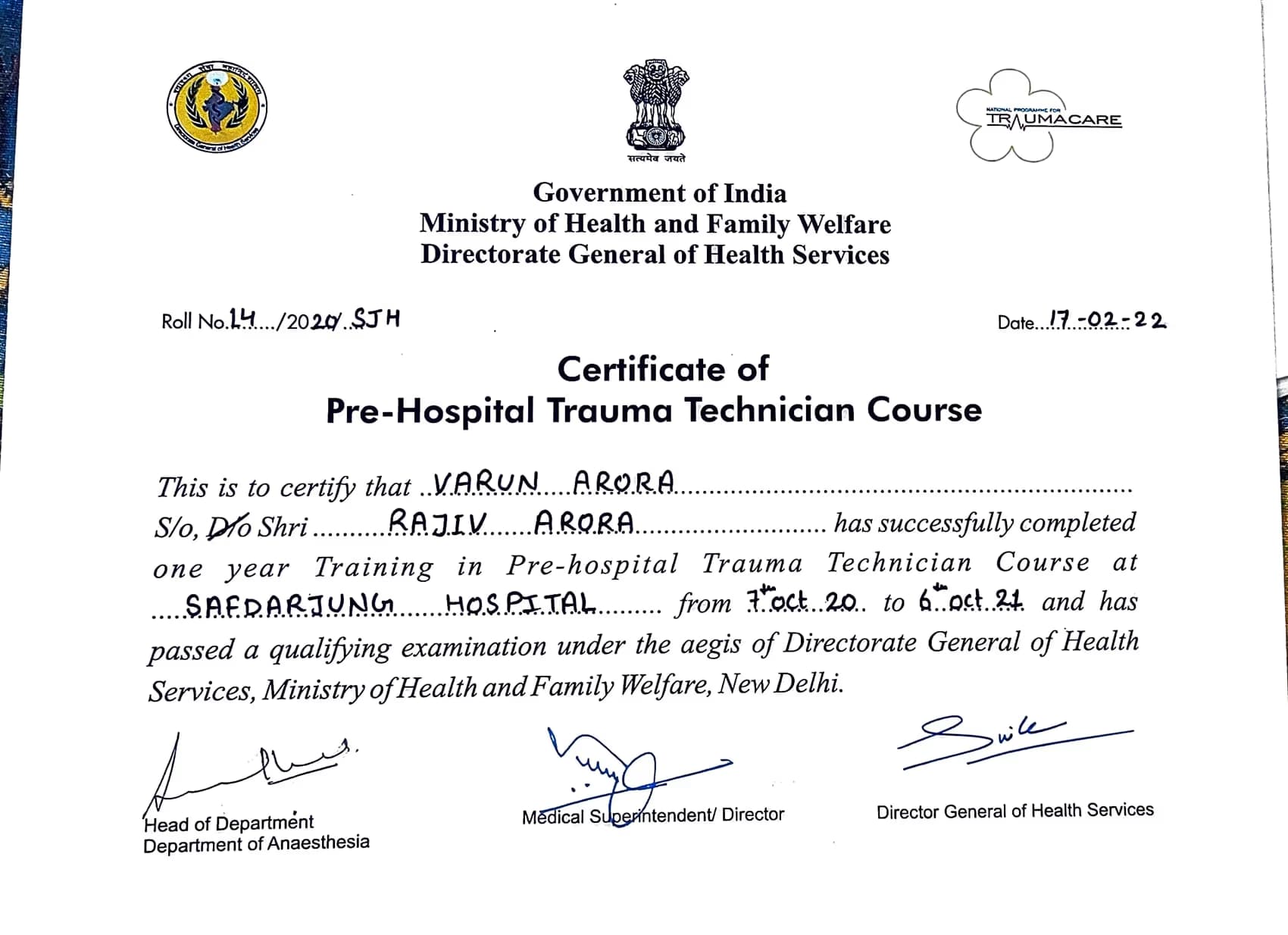 Varun graduated from IIMT university