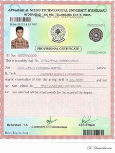 Profile photo of Shreecharan  Ch, undefined tutor at Wiingy