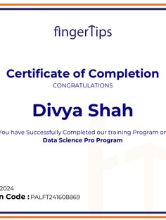 Profile photo of Divya Shah, undefined tutor at Wiingy