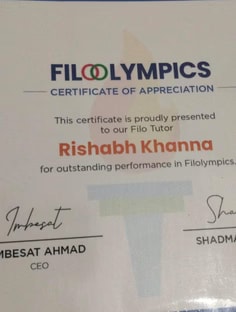 Profile photo of Rishabh Khanna, undefined tutor at Wiingy