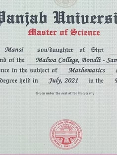 Profile photo of Mansi  , undefined tutor at Wiingy