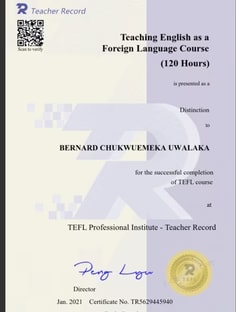 Profile photo of Bernard  Uwalaka , undefined tutor at Wiingy