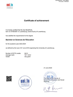 Profile photo of Zoé Majerus, undefined tutor at Wiingy