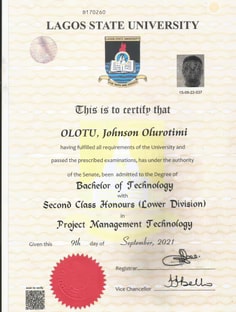 Profile photo of Johnson Olotu, undefined tutor at Wiingy