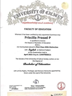 Profile photo of Priscilla  Prasad P, undefined tutor at Wiingy