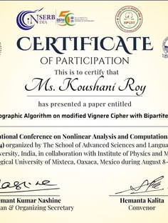 Profile photo of Koushani Roy, undefined tutor at Wiingy