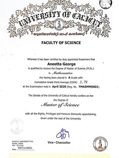 Profile photo of Aneetta George, undefined tutor at Wiingy