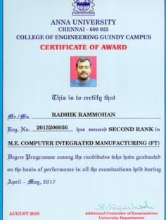 Profile photo of Radhik Rammohan, undefined tutor at Wiingy