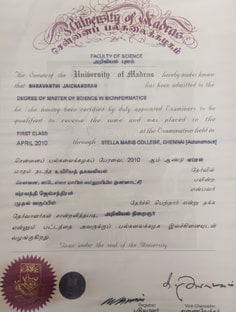 Profile photo of Shravanthi J, undefined tutor at Wiingy