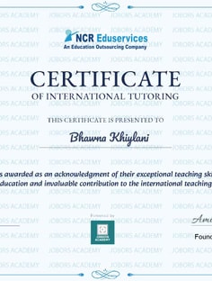 Profile photo of Bhawna Khiylani, undefined tutor at Wiingy