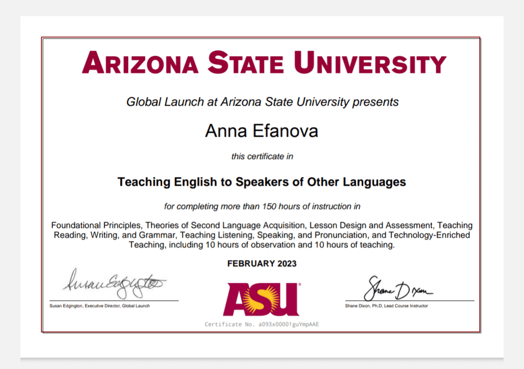 Anna graduated from Columbia