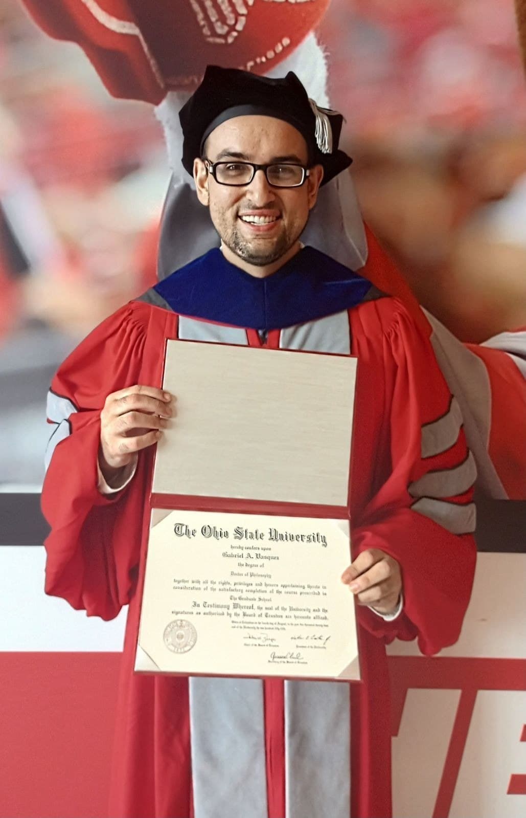 Gabriel graduated from The Ohio State University