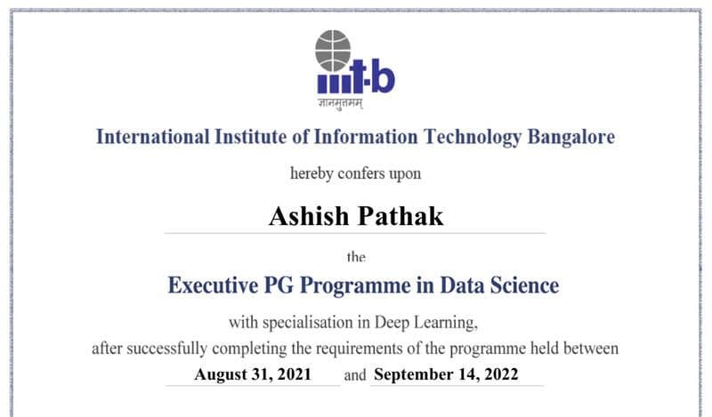 ashish graduated from Uttar pradesh technical university