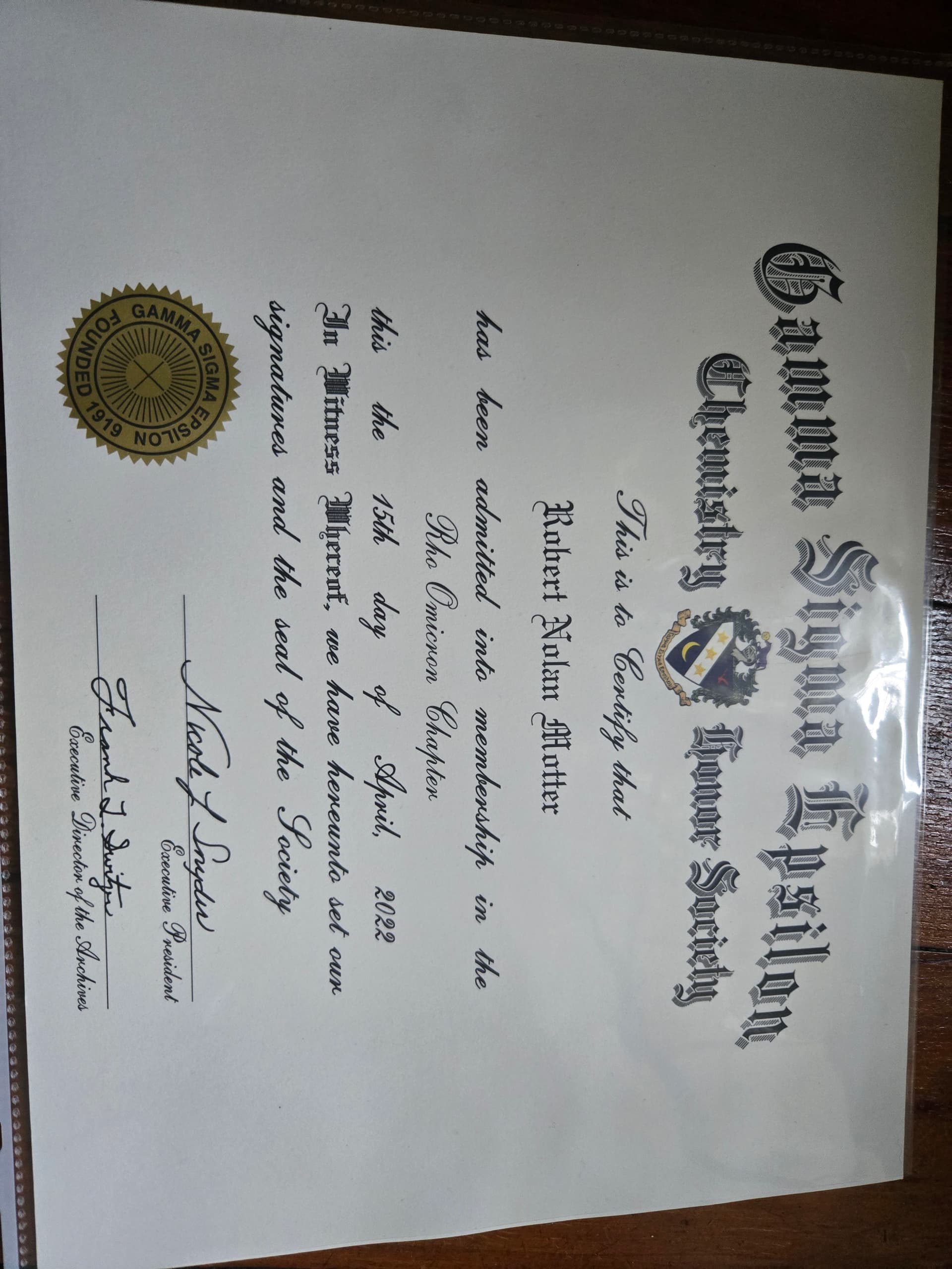 Robert graduated from West Chester University