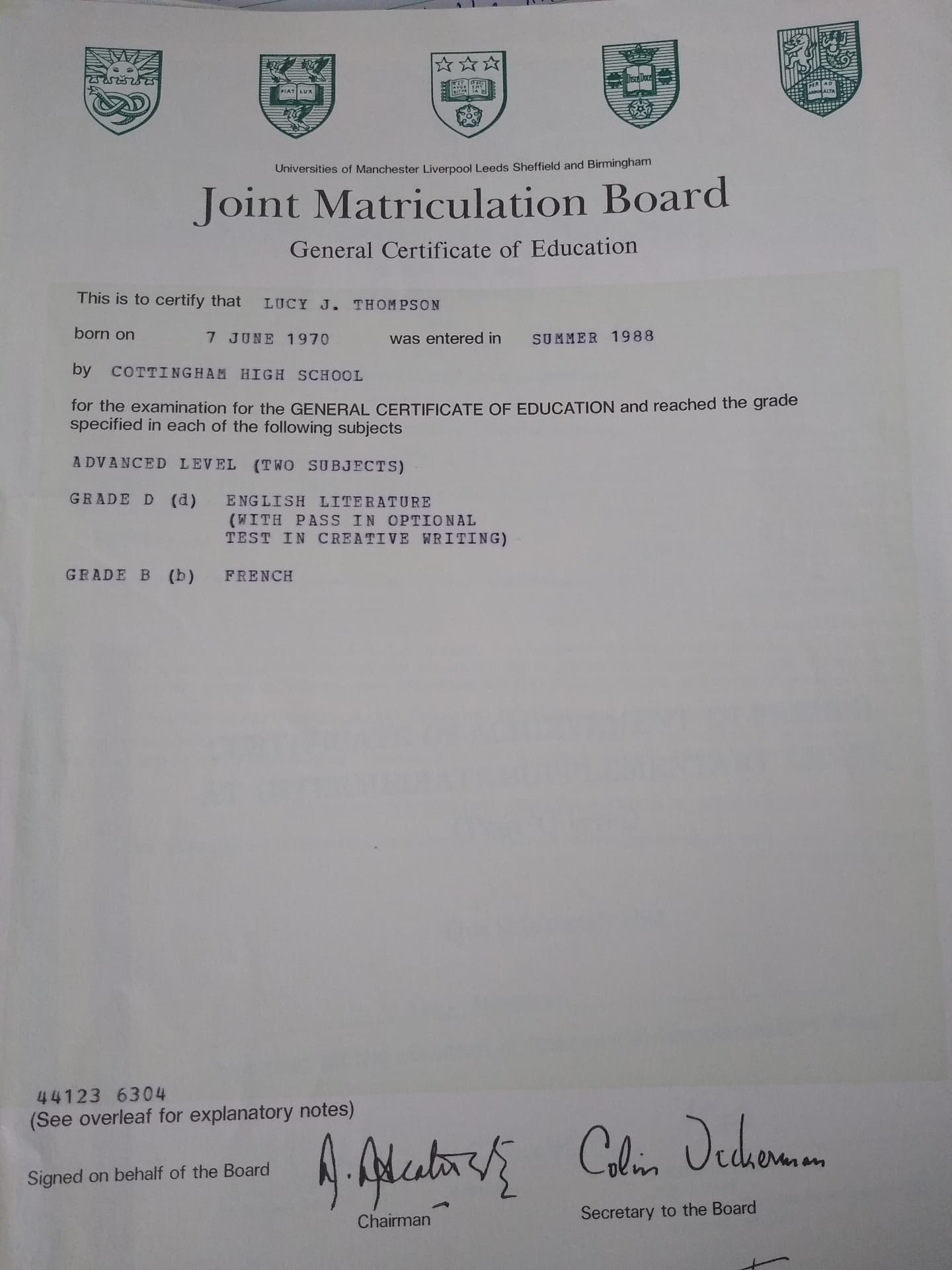 Lucy graduated from University of Reading, UK