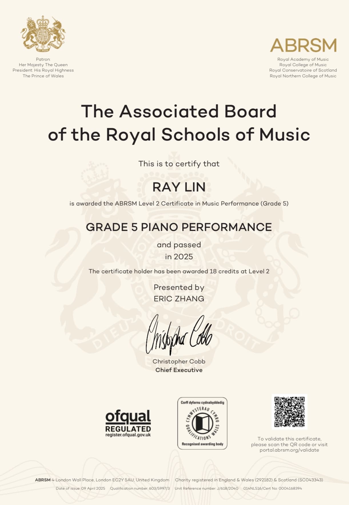 Eric graduated from Los Angeles College of Music