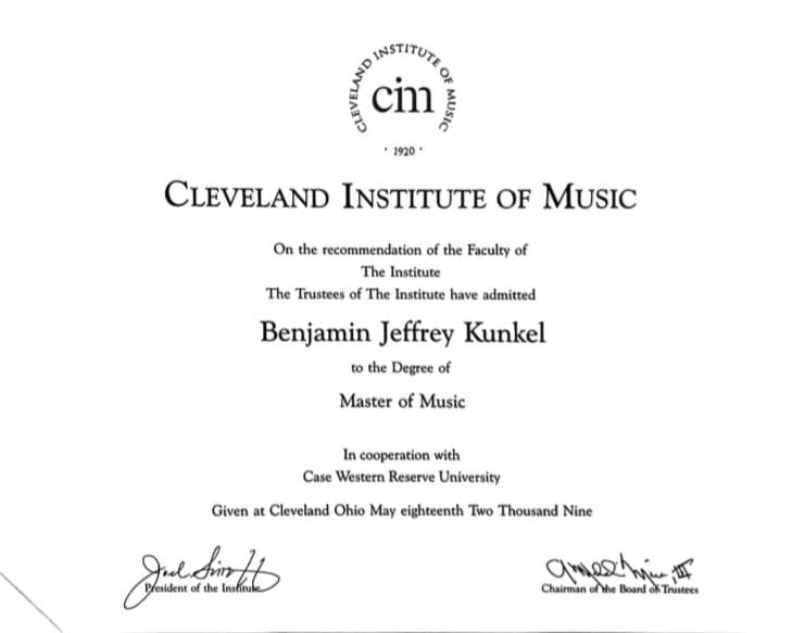 Benjamin graduated from University of Minnesota