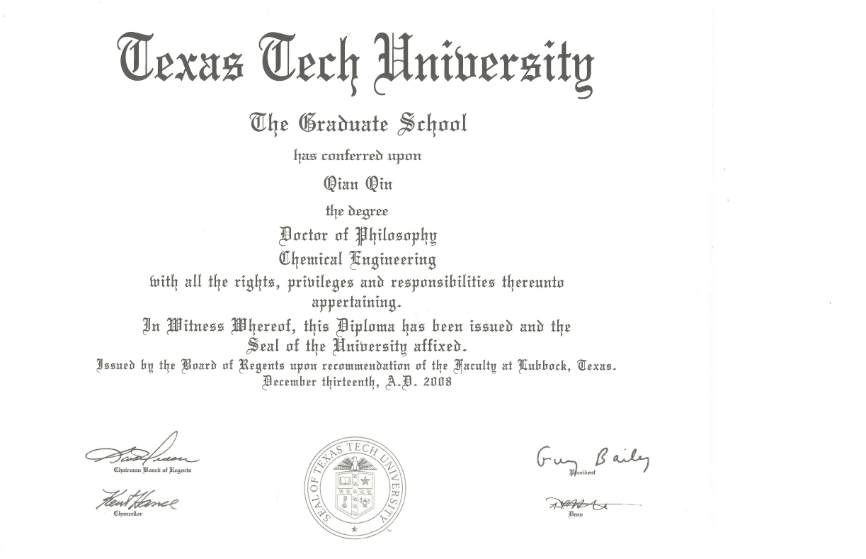 Q graduated from Texas Tech University