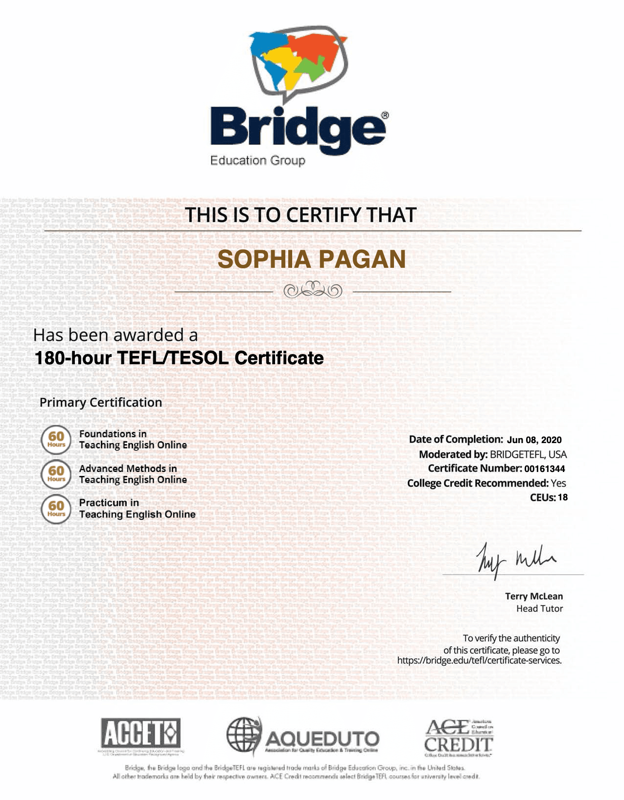 Sophia graduated from New York City College of Technology, CUNY - New York