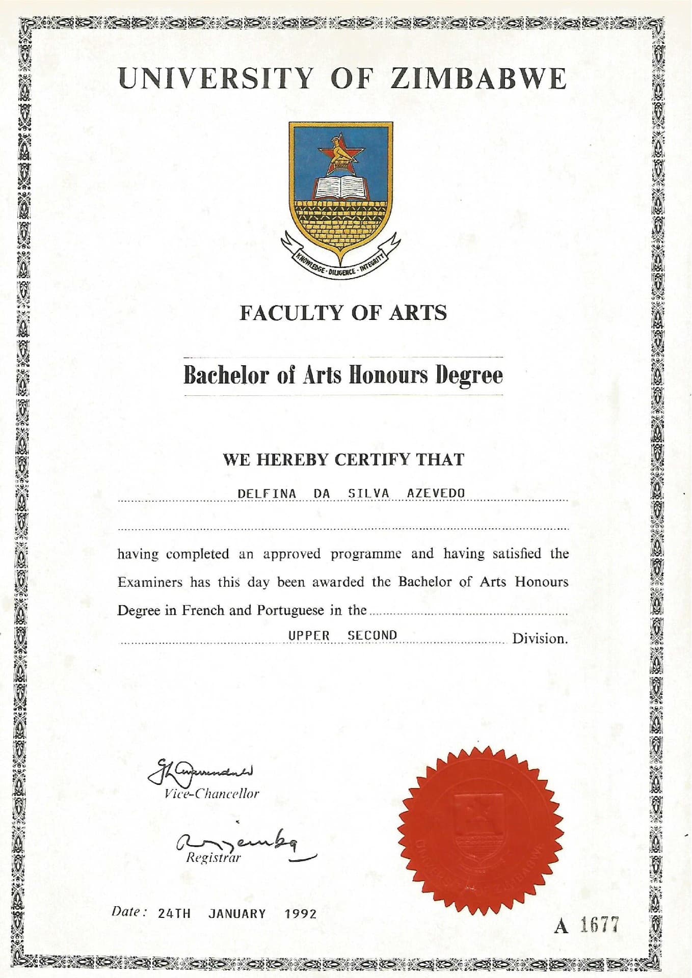 Delfina graduated from Jean Jaures University, Toulouse, France